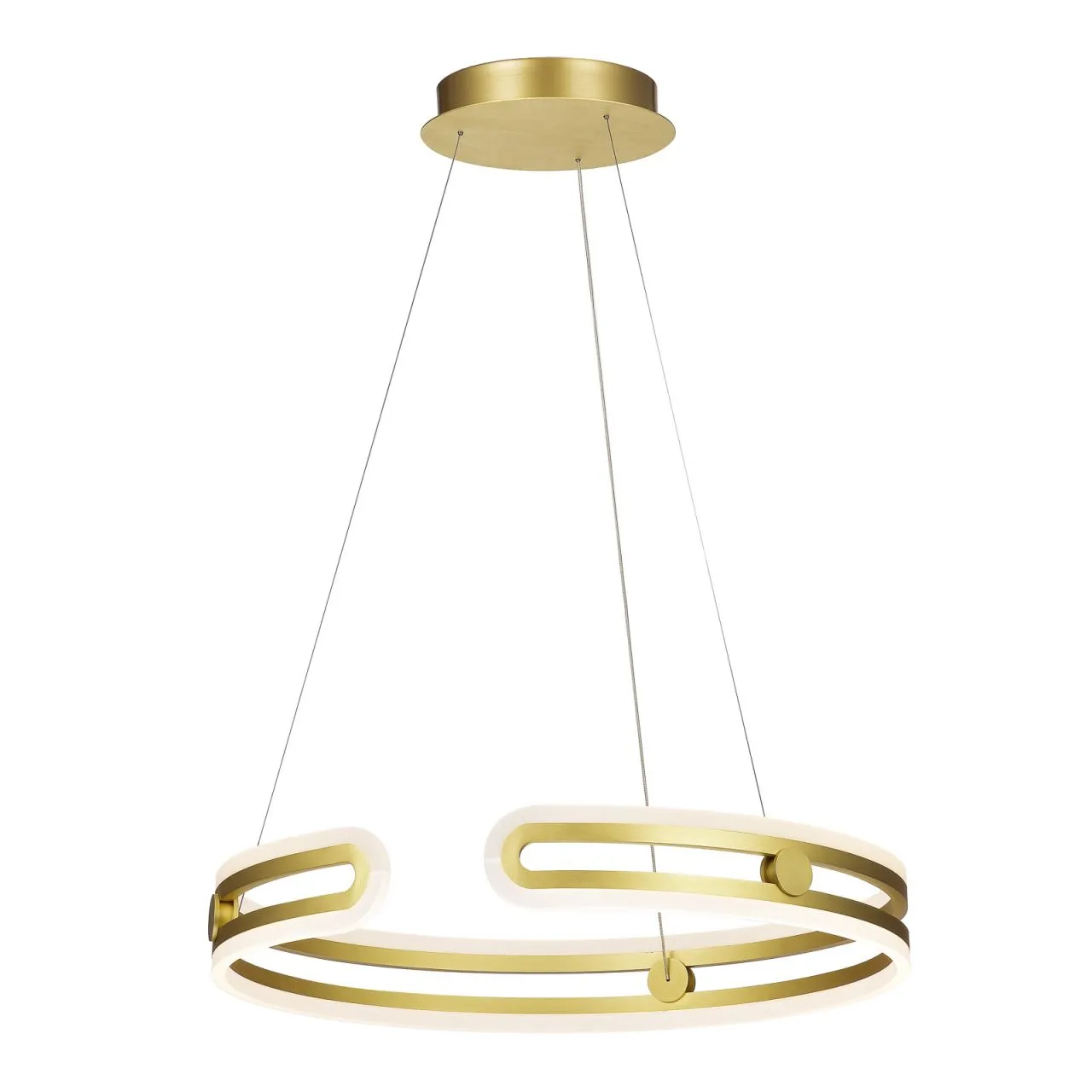 Kiara, nowoczesna lampa wisząca, złota, LED, 3000K, ściemnialna, MD17016002-1E GOLD